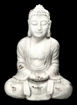 Garten Figur - Buddha Mit Händen Im Schoss