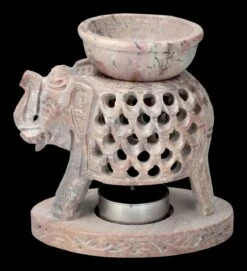 Duftlampe Elefant Aus Speckstein - Rüssel Oben -FIGUREN Verkäufe 2D FS23741 Duftlampe Elefant aus Speckstein 2 1280x1280