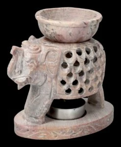 Duftlampe Elefant Aus Speckstein - Rüssel Oben -FIGUREN Verkäufe 2D FS23741 Duftlampe Elefant aus Speckstein 6 1280x1280