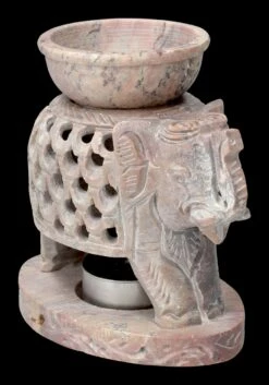Duftlampe Elefant Aus Speckstein - Rüssel Oben -FIGUREN Verkäufe 2D FS23741 Duftlampe Elefant aus Speckstein 7 1280x1280