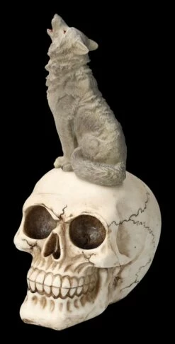 Totenkopf Mit Grauem Wolf -FIGUREN Verkäufe 2D FS23931 Totenkopf mit grauem Wolf 8 1280x1280
