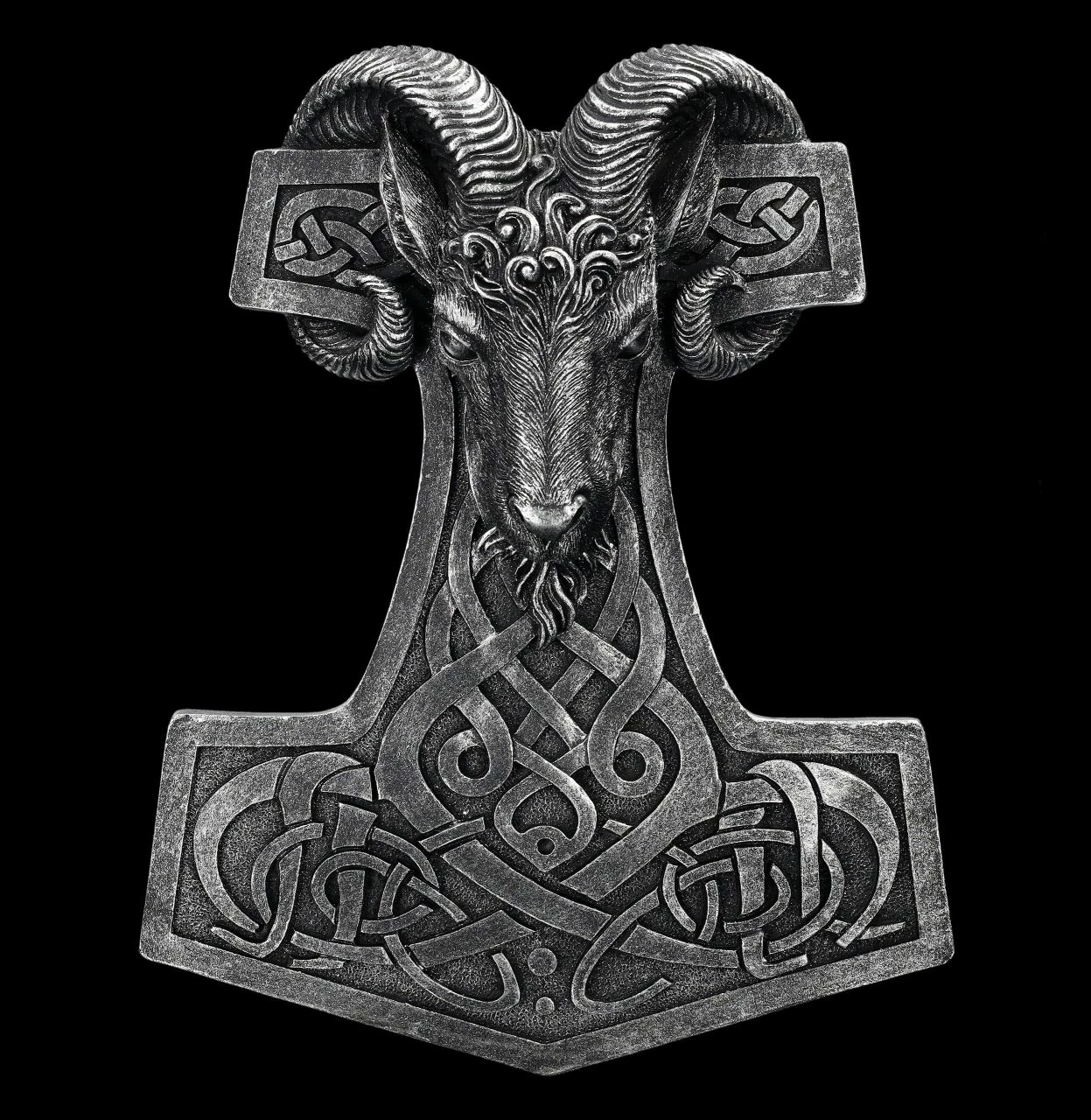 Wandrelief Wikinger - Thors Hammer Widder 3 Wandrelief Wikinger - Thors Hammer Widder