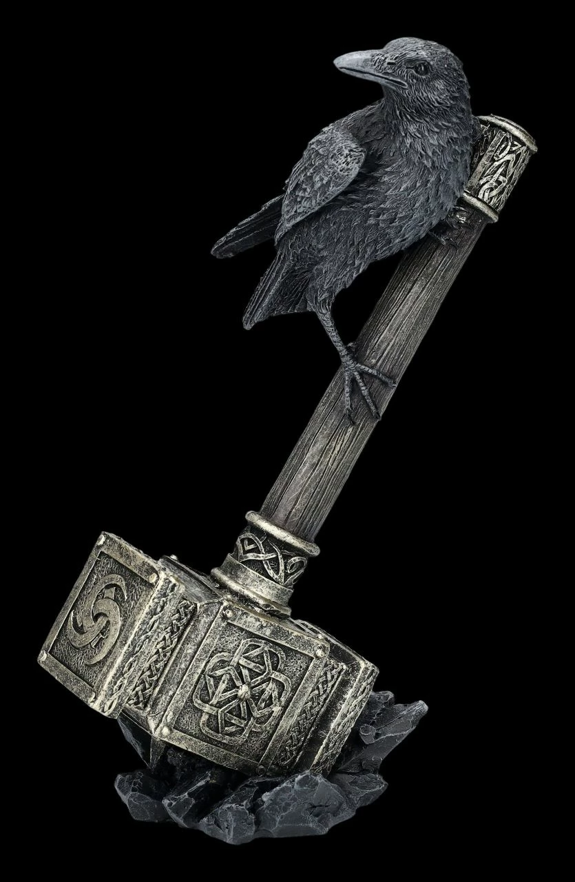 Raben Figur Auf Thors Hammer 4 Raben Figur Auf Thors Hammer – Bild 2
