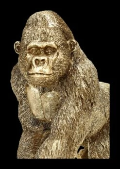 Gorilla Figur Goldfarben -FIGUREN Verkäufe 2D FS23964 Gorilla Figur goldfarben 10 1280x1280