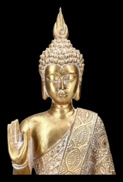 Buddha Teelichthalter - Verziert Goldfarben -FIGUREN Verkäufe 2D FS23994 Buddha Teelichthalter Verziert goldfarben 8 1280x1280
