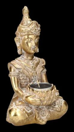 Buddha Teelichthalter - Goldfarben Klein -FIGUREN Verkäufe 2D FS23995 Buddha Teelichthalter Goldfarben klein 6 1280x1280