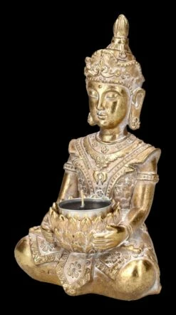 Buddha Teelichthalter - Goldfarben Klein -FIGUREN Verkäufe 2D FS23995 Buddha Teelichthalter Goldfarben klein 7 1280x1280
