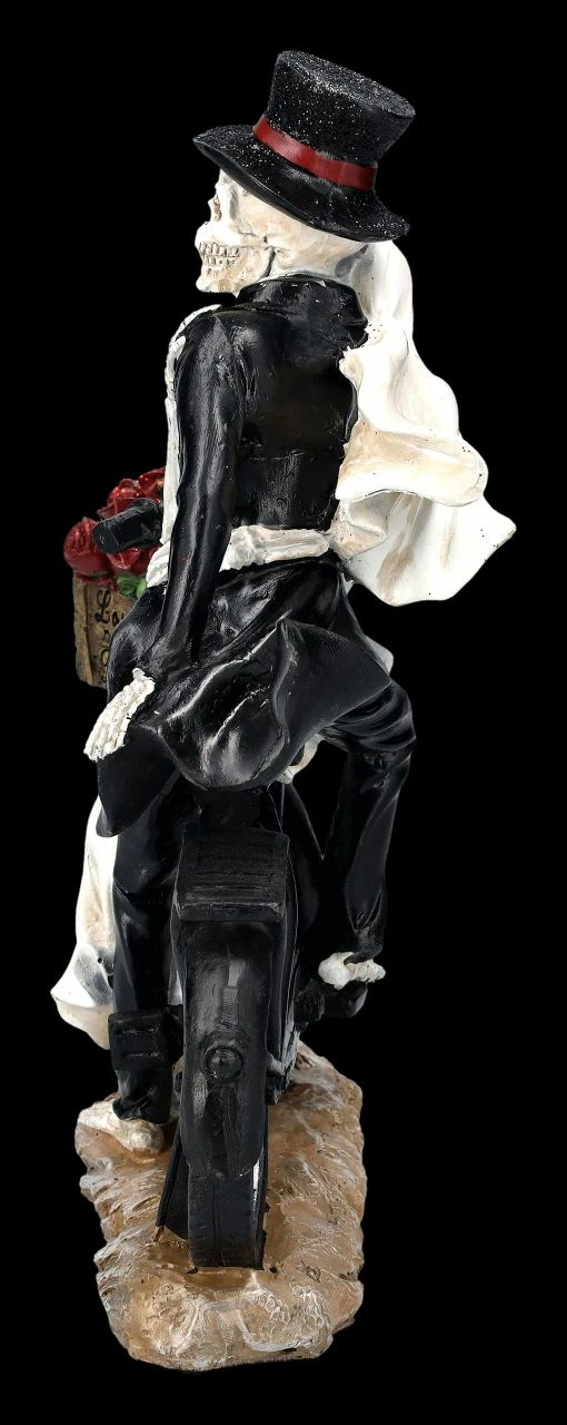 Skelett Figuren - Brautpaar Mit Fahrrad 5 Skelett Figuren - Brautpaar Mit Fahrrad – Bild 3