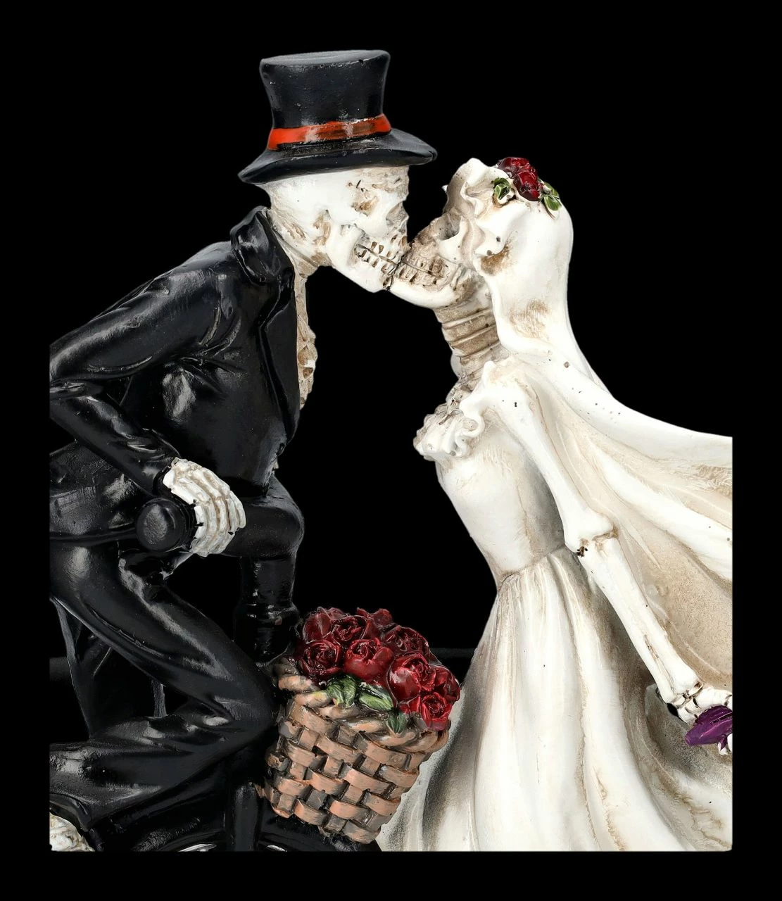 Skelett Figuren - Brautpaar Küssend Auf Fahrrad 8 Skelett Figuren - Brautpaar Küssend Auf Fahrrad – Bild 6