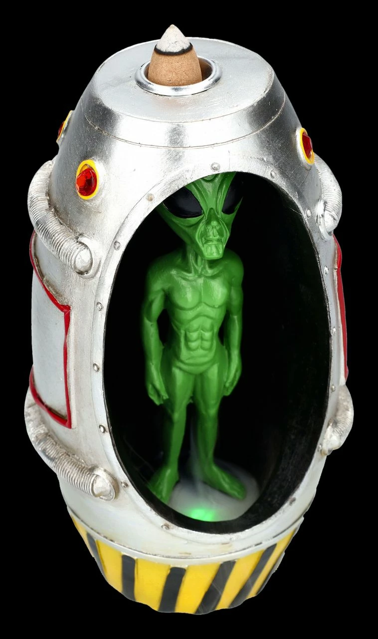 Backflow Räucherhalter - Alien Rettungskapsel 4 Backflow Räucherhalter - Alien Rettungskapsel – Bild 2