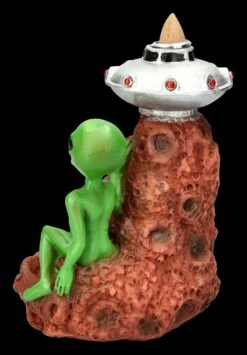 Backflow Räucherhalter - Alien Mit Ufo -FIGUREN Verkäufe 2D FS24023 Backflow Raucherhalter Alien mit Ufo 3 1280x1280