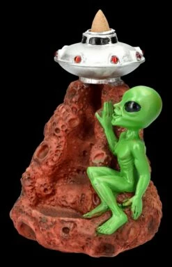 Backflow Räucherhalter - Alien Mit Ufo -FIGUREN Verkäufe 2D FS24023 Backflow Raucherhalter Alien mit Ufo 7 1280x1280