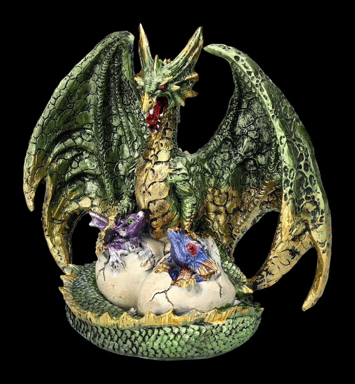 Grüne Drachenfigur Mit Jungen 5 Grüne Drachenfigur Mit Jungen – Bild 3