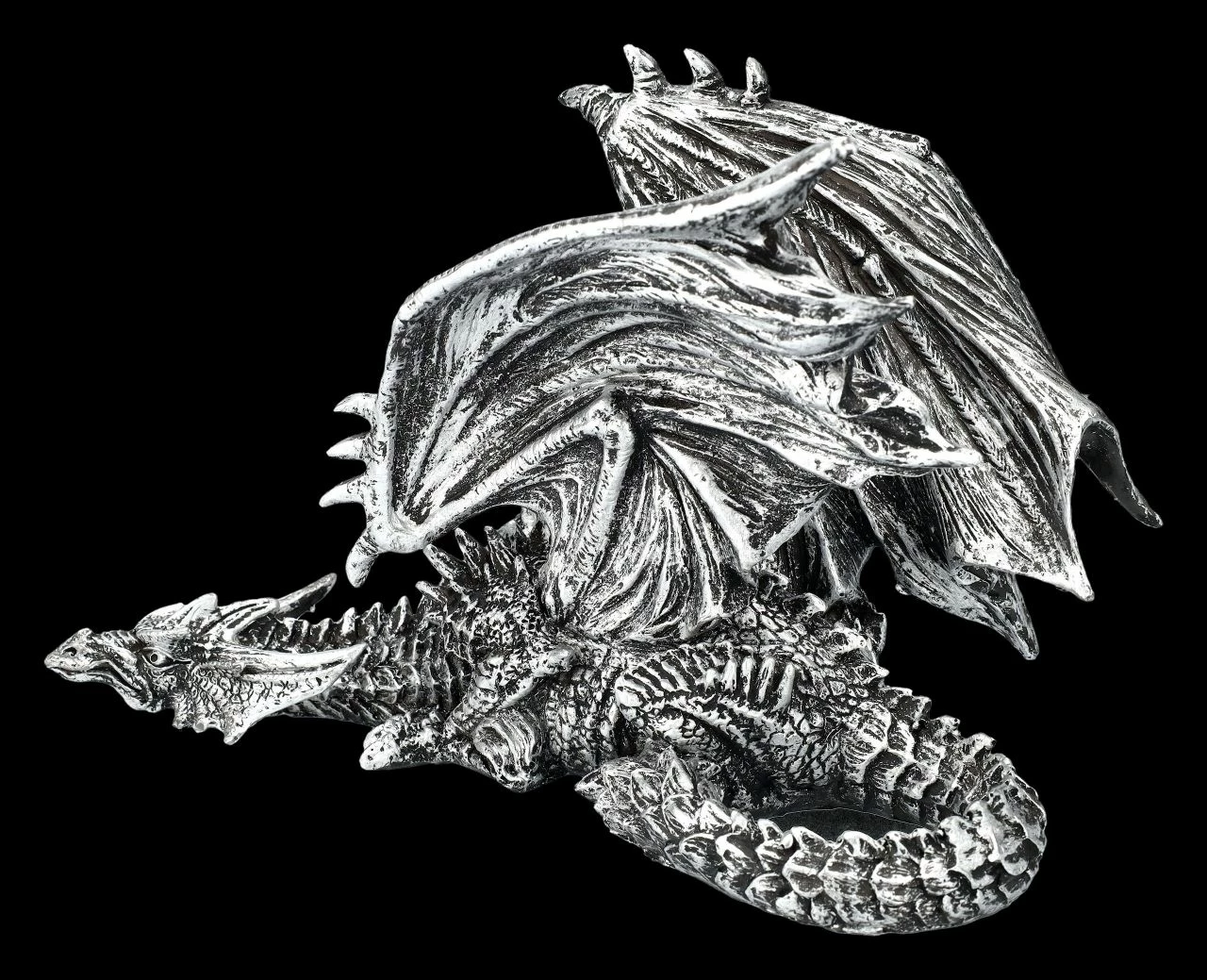 Drachenfigur Silber - Schleicht Sich An 8 Drachenfigur Silber - Schleicht Sich An – Bild 6