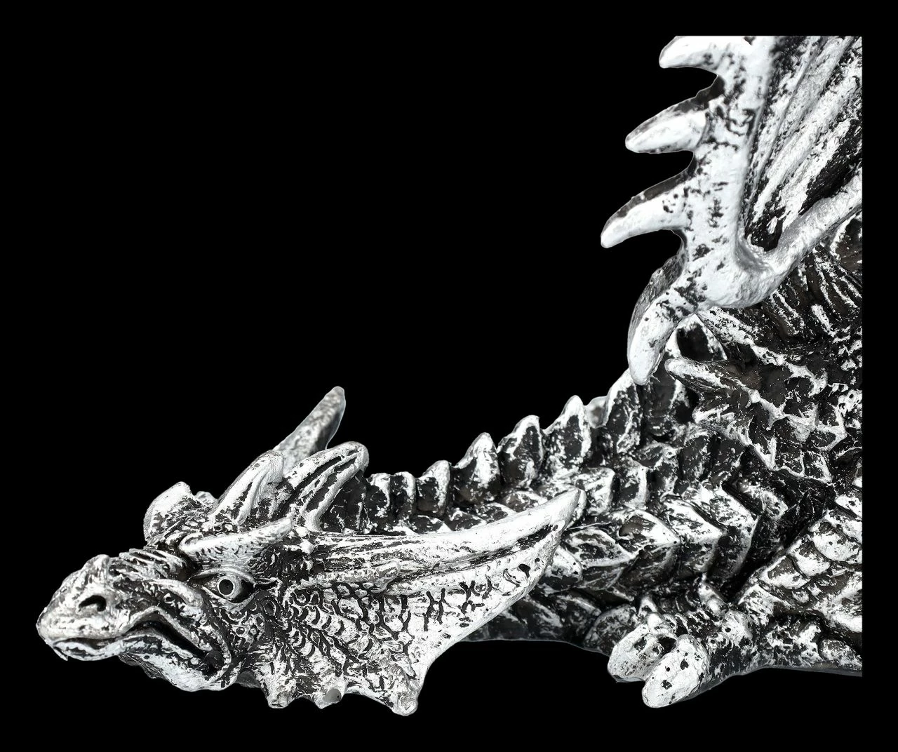 Drachenfigur Silber - Schleicht Sich An 9 Drachenfigur Silber - Schleicht Sich An – Bild 7