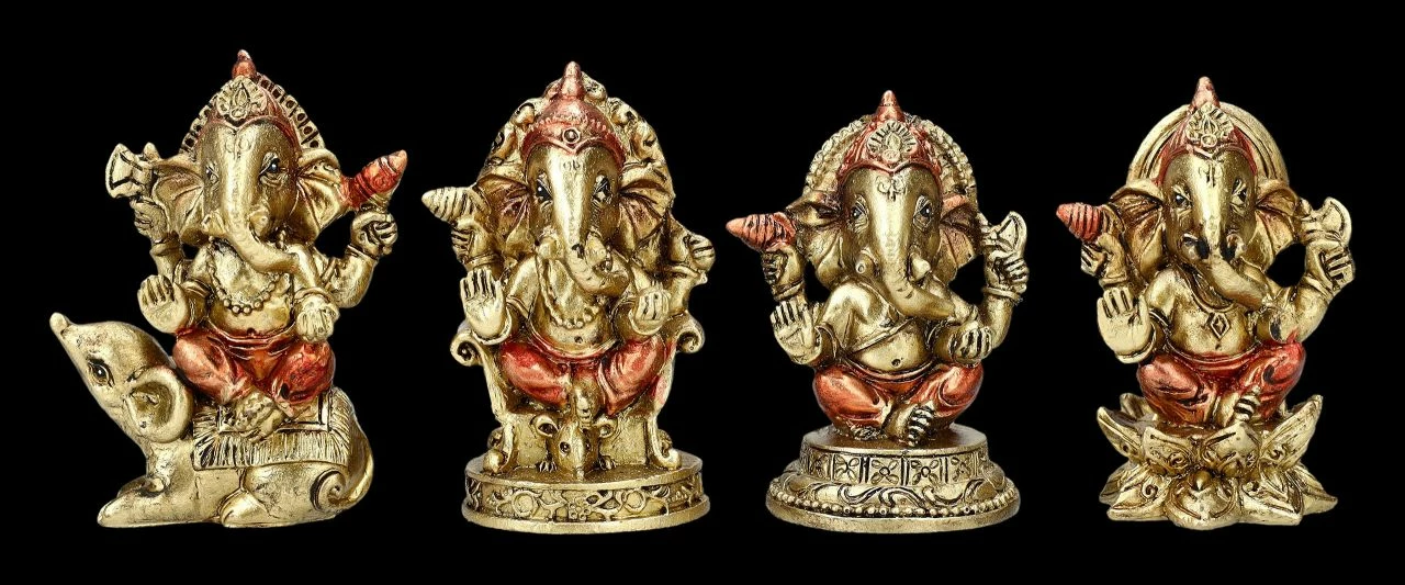 Ganesha Figuren - 12er Set 9 Ganesha Figuren - 12er Set – Bild 7