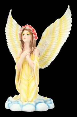 Engel Figur In Gelbem Kleid Betend -FIGUREN Verkäufe 2D FS24055 Engel Figur in gelbem Kleid betend 6 1280x1280