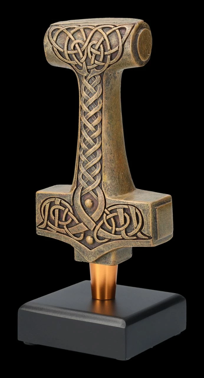 Bierhahngriff - Thors Hammer Bronzefarben 8 Bierhahngriff - Thors Hammer Bronzefarben – Bild 6