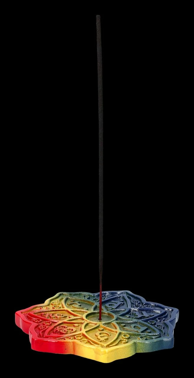 Räucherhalter - Meditation Regenbogenfarben 4 Räucherhalter - Meditation Regenbogenfarben – Bild 2