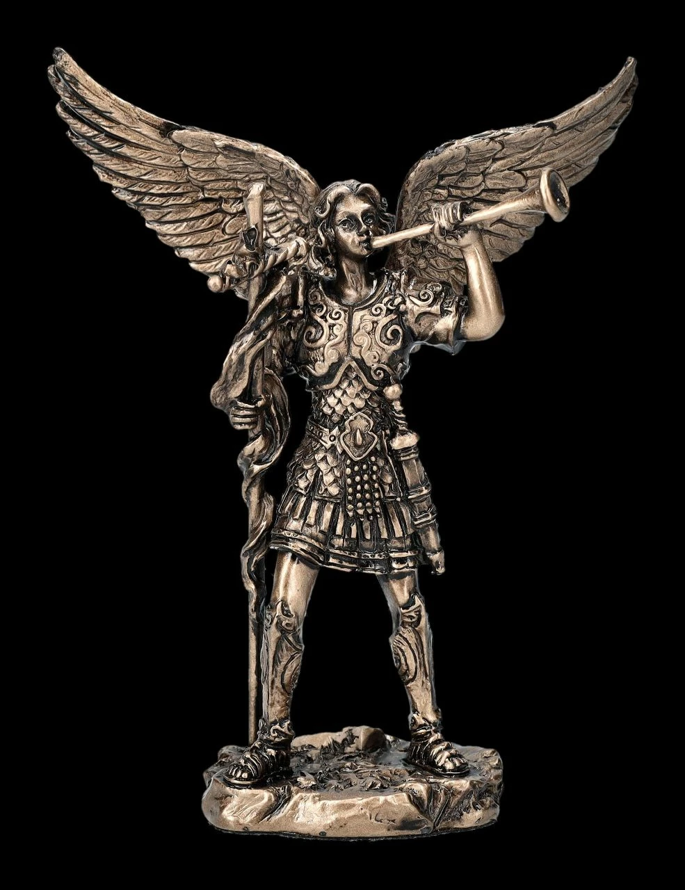 Erzengel Figur - Gabriel Bronziert Klein 3 Erzengel Figur - Gabriel Bronziert Klein