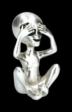 Alien Figuren - Nichts Böses Silberfarben -FIGUREN Verkäufe 2D FS24310 Alien Figur Nichts B ses silberfarben 11 1280x1280
