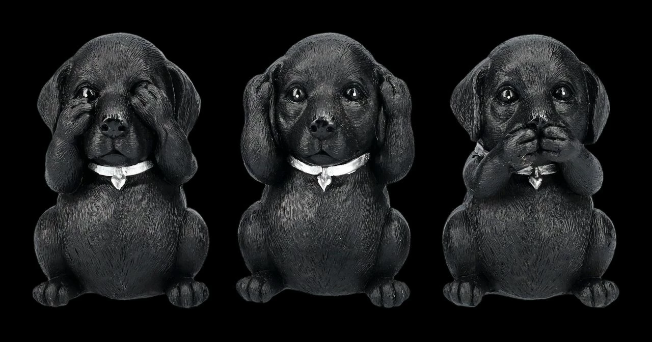Labrador Figuren - Nichts Böses 3 Labrador Figuren - Nichts Böses