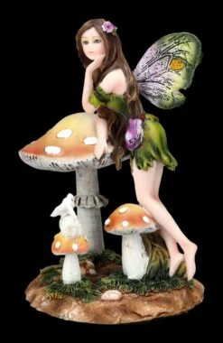 Elfen Figur Dora Mit Hase Lehnt An Pilz 12 Elfen Figur Dora Mit Hase Lehnt An Pilz -FIGUREN Verkäufe 2D FS24359 Elfen Figur Dora mit Hase lehnt an Pilz 6 1280x1280
