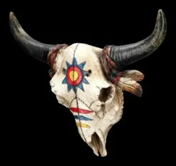 Wanddeko - Bison Totenkopf Mit Kriegsbemalung 10 Wanddeko - Bison Totenkopf Mit Kriegsbemalung -FIGUREN Verkäufe 2D FS24387 Wanddeko Bison Totenkopf mit Kriegsbemalung 5 1280x1280