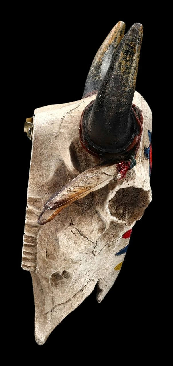 Wanddeko - Bison Totenkopf Mit Kriegsbemalung 8 Wanddeko - Bison Totenkopf Mit Kriegsbemalung – Bild 6
