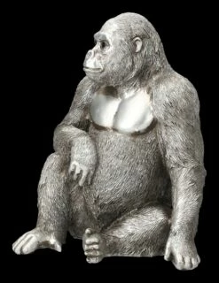 Gorilla Figur - Antik-Silber -FIGUREN Verkäufe 2D FS24409 Gorilla Figur Antik Silber 7 1280x1280