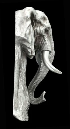 Wandrelief - Elefant Silber -FIGUREN Verkäufe 2D FS24413 Wandrelief Elefant silber 10 1280x1280
