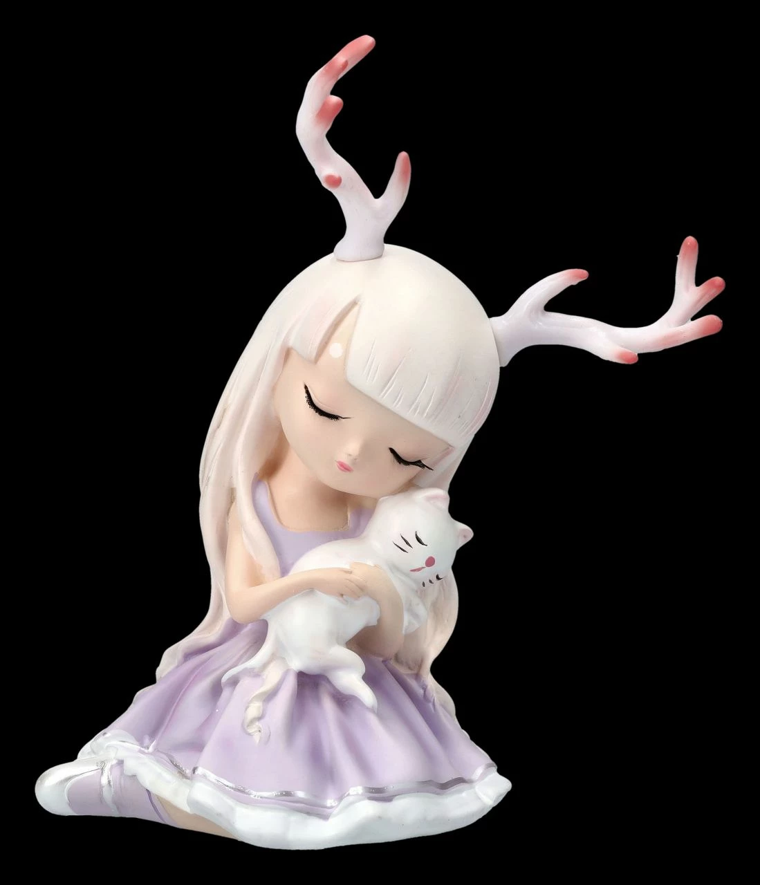 Kleine Feen Figur Mit Geweih Und Katze 3 Kleine Feen Figur Mit Geweih Und Katze