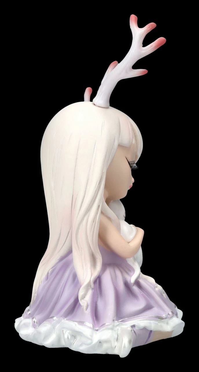 Kleine Feen Figur Mit Geweih Und Katze 8 Kleine Feen Figur Mit Geweih Und Katze – Bild 6