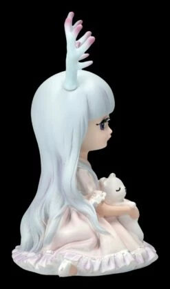 Kleine Feen Figur Mit Geweih Und Kuscheltier -FIGUREN Verkäufe 2D FS24416 Kleine Fee mit Geweih und Kuscheltier 4 1280x1280