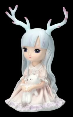 Kleine Feen Figur Mit Geweih Und Kuscheltier -FIGUREN Verkäufe 2D FS24416 Kleine Fee mit Geweih und Kuscheltier 6 1280x1280