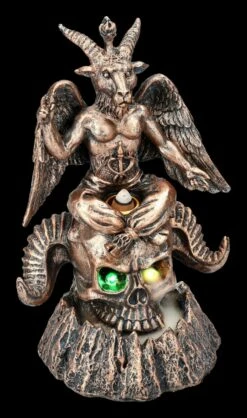Backflow Räucherhalter - Baphomet Auf Schädel 13 Backflow Räucherhalter - Baphomet Auf Schädel -FIGUREN Verkäufe 2D FS24421 Backflow Raucherhalter Bauhomet auf Schadel LED 12 1280x1280