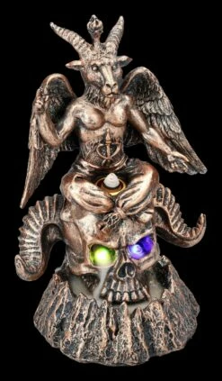 Backflow Räucherhalter - Baphomet Auf Schädel 12 Backflow Räucherhalter - Baphomet Auf Schädel -FIGUREN Verkäufe 2D FS24421 Backflow Raucherhalter Bauhomet auf Schadel LED 13 1280x1280