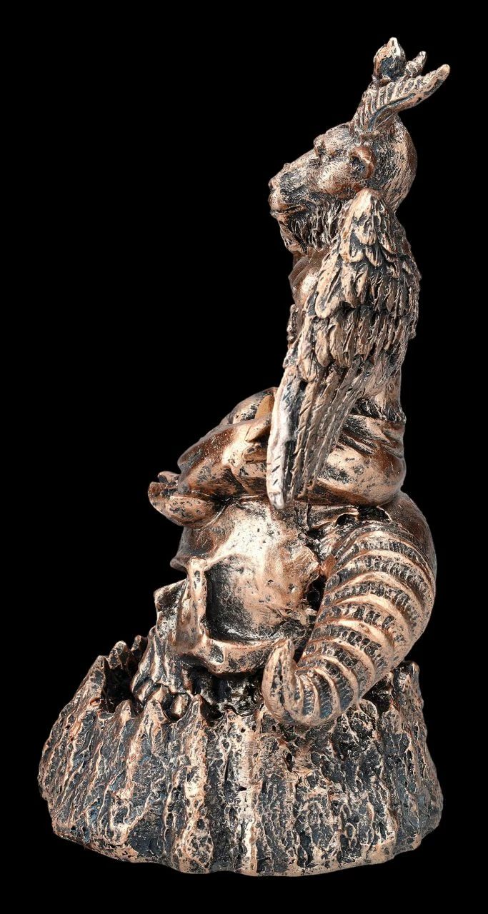 Backflow Räucherhalter - Baphomet Auf Schädel 6 Backflow Räucherhalter - Baphomet Auf Schädel – Bild 4