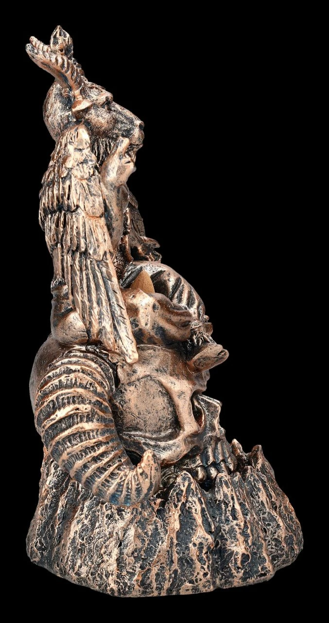 Backflow Räucherhalter - Baphomet Auf Schädel 8 Backflow Räucherhalter - Baphomet Auf Schädel – Bild 6