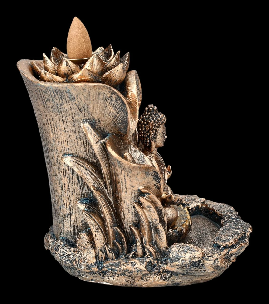Backflow Räucherhalter - Buddha Mit Lotus 7 Backflow Räucherhalter - Buddha Mit Lotus – Bild 5