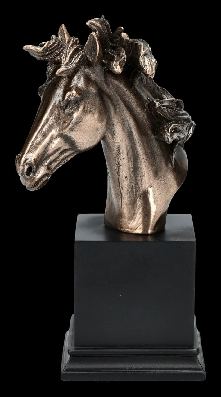 Pferdekopf Büste Auf Monolith Klein 8 Pferdekopf Büste Auf Monolith Klein – Bild 6