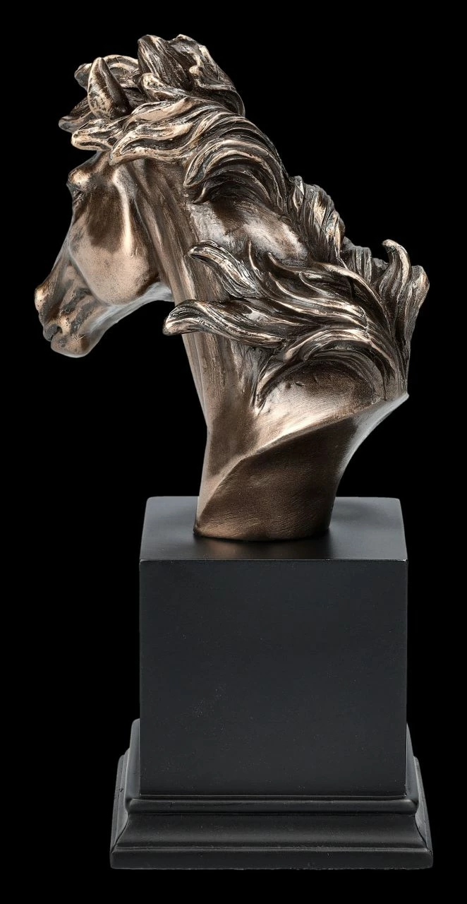 Pferdekopf Büste Auf Monolith Klein 7 Pferdekopf Büste Auf Monolith Klein – Bild 5