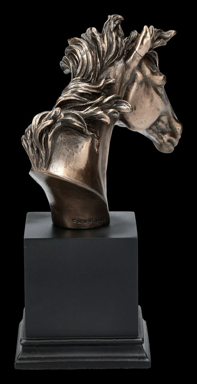 Pferdekopf Büste Auf Monolith Klein 9 Pferdekopf Büste Auf Monolith Klein – Bild 7