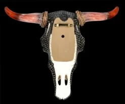 Wanddeko - Totenkopf Bison Mit Western Mosaik -FIGUREN Verkäufe 2D FS24432 Wanddeko Totenkopf Bison mit Western Mosaik 12 1280x1280