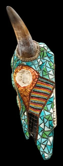 Wanddeko - Totenkopf Kuh Mit Western Mosaik 11 Wanddeko - Totenkopf Kuh Mit Western Mosaik -FIGUREN Verkäufe 2D FS24433 Wanddeko Totenkopf Kuh mit Wetern Mosaik 2 1280x1280