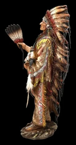 Indianer Figur - Häuptling Mit Schädel Groß 12 Indianer Figur - Häuptling Mit Schädel Groß -FIGUREN Verkäufe 2D FS24442 Indianer Figur Haptling mit Schadel gross 4 1280x1280