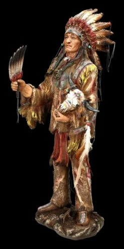 Indianer Figur - Häuptling Mit Schädel Groß 11 Indianer Figur - Häuptling Mit Schädel Groß -FIGUREN Verkäufe 2D FS24442 Indianer Figur Haptling mit Schadel gross 8 1280x1280