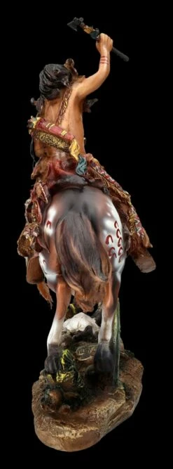 Indianer Figur - Reitend Mit Tomahawk Groß -FIGUREN Verkäufe 2D FS24445 Indianer Figur Reitend mit Tomahawk gross 2 1280x1280