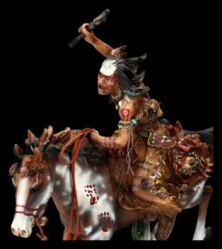 Indianer Figur - Reitend Mit Tomahawk Groß -FIGUREN Verkäufe 2D FS24445 Indianer Figur Reitend mit Tomahawk gross 8 1280x1280