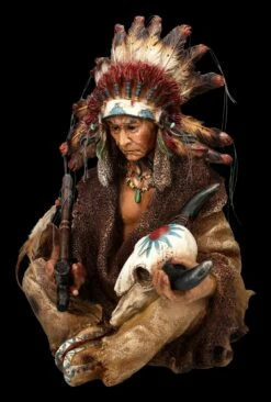 Indianer Figur - Häuptling Mit Friedenspfeife Groß 11 Indianer Figur - Häuptling Mit Friedenspfeife Groß -FIGUREN Verkäufe 2D FS24446 Indianer Figur Hauptling mit Friedenspfeife gross 8 1280x1280